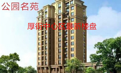 东莞厚街中心区【公园名苑】均价4300火爆开盘！